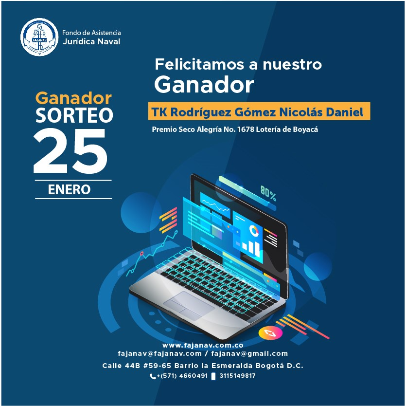 Ganador - Sorteo 25 de Enero Ganador - Sorteo 25 de Enero